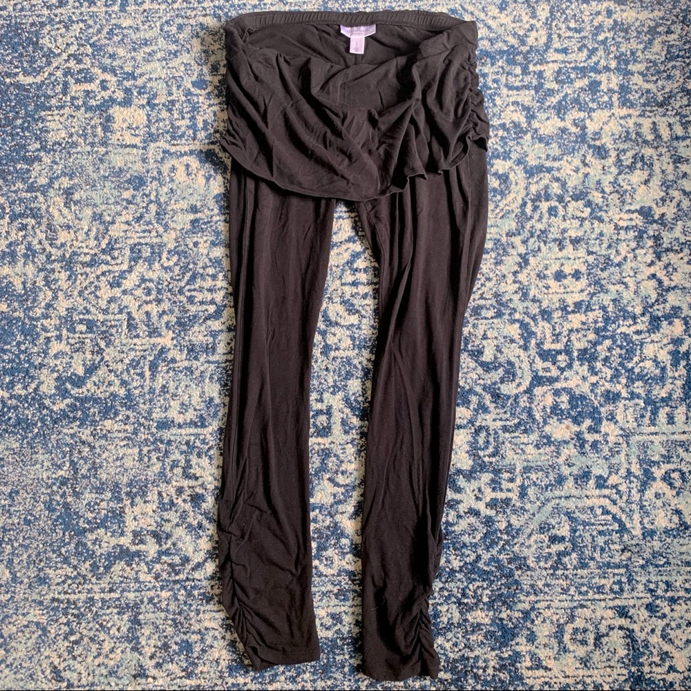 Motherhood Maternity L Rollover-Waist Leggings